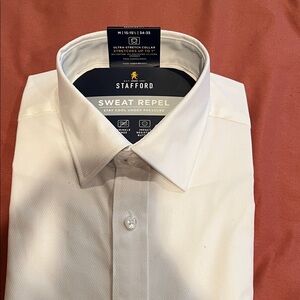 Stafford Classic White Dress Shirt